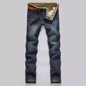 Men's Casual Jeans Skinny Denim Straight Slim Fit Combat Cargo Pant